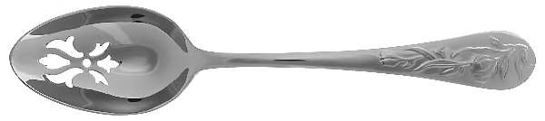 French Floral (Stainless) Pierced Tablespoon (Serving Spoon)