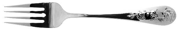 French Floral (Stainless) Individual Salad Fork
