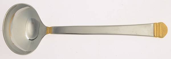 RGL21 (Stainless-Gold Accent) Solid Gravy Ladle