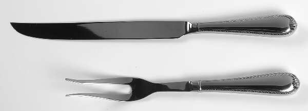 Domain (Stainless) Large 2-Piece Roast Carving Set w/Stainless Blade