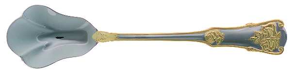 Old Country Roses (Stnls, Gold Acct) Sugar Shell Spoon