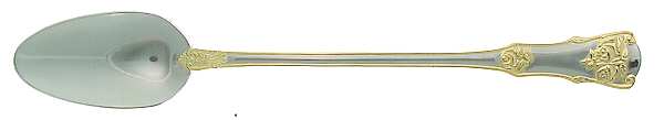 Old Country Roses (Stnls, Gold Acct) Iced Tea Spoon