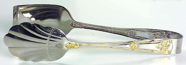 Old Country Roses (Stnls, Gold Acct) Solid All Purpose Buffet Serving Tongs
