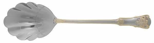 Old Country Roses (Stnls, Gold Acct) Solid Salad Serving Spoon