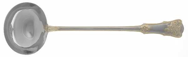 Old Country Roses (Stnls, Gold Acct) Solid Soup Ladle