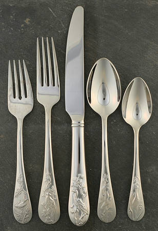 Asian Birds (Stainless) 5 Piece Place Setting