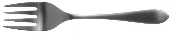 Meridian Satin (Stainless) Solid Serving Fork
