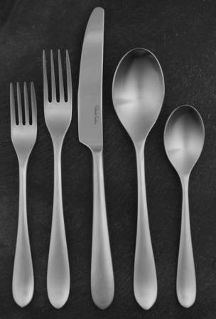 Flute (Satin Stainless) 5 Piece Place Setting