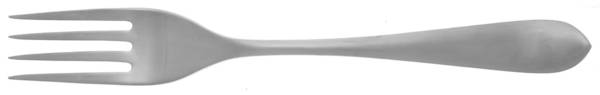 Flute (Satin Stainless) Solid Serving Fork by Robert Welch