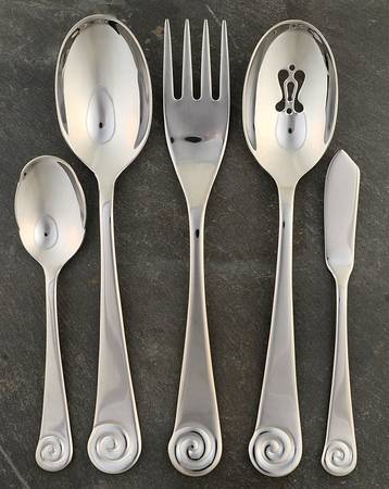 Ammonite Bright (Stainless) 5 Piece Hostess Set