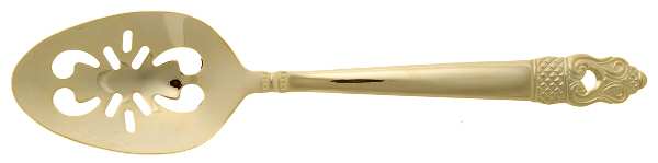 Bridgeport (Gold Electroplate) Pierced Tablespoon (Serving Spoon)