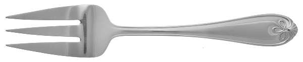 Ribbon Crest (Stainless) Medium Solid Cold Meat Serving Fork by Reed & Barton
