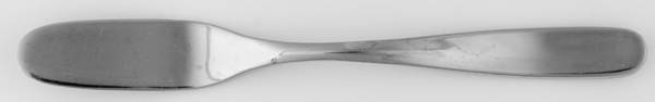 Scoop Mirror (Stainless) Flat Handle Master Butter Knife