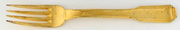 Art Deco (Gold Electroplate) Fork