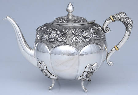 Aztec Rose (Sterling, Hollowware) Teapot