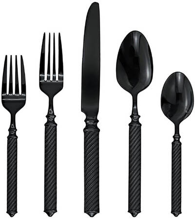 Torsade Black (Stainless) by Ricci (Argentieri)