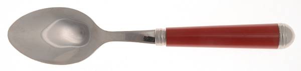 Coutellerie-Red Stripes (Stainless) Place/Oval Soup Spoon by Sabre