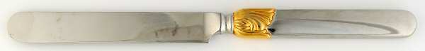 Fontenay Gold (Stainless, Gold Accent) Blunt Hollow Knife