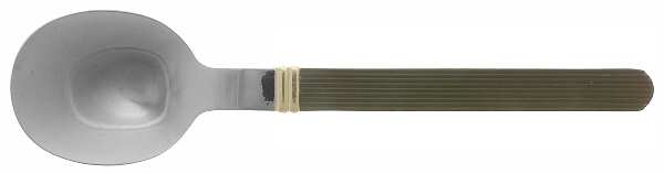 Rigadin Matte Black (Stainless) Place/Oval Soup Spoon by Sasaki