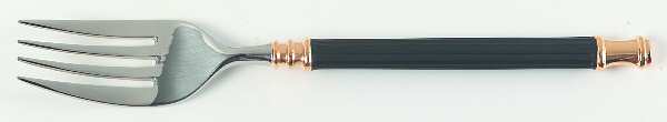 Tucano (Stainless, Blackhdl, Gold Accent) Individual Salad Fork