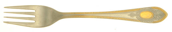 Toskana (Stainless, Gold Accent) by SBS Bestecke