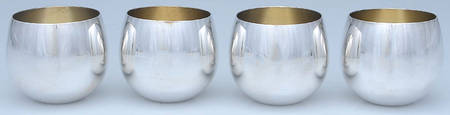 Silverplate Hollowware Punch Cup - Set of 4