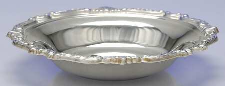 Silverplate Hollowware 7" Low Round Vegetable Bowl by Sheridan Silver Co
