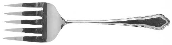 Dubarry (Silverplate) Medium Solid Cold Meat Serving Fork