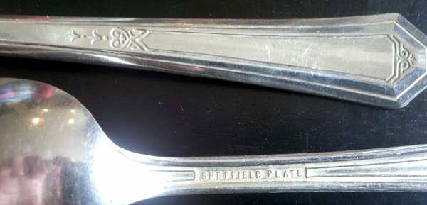 Sheffield Plate Eight (Silverplate) Teaspoon by Sheffield Plate 