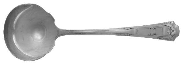 Sheffield Plate Seven (Silverplate)) Solid Gravy Ladle