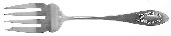 Napoleonic (Sterling, 1905) Small Solid Cold Meat Serving Fork