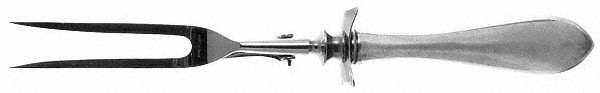 Napoleonic (Sterling, 1905) Large Stainless-Prong Roast Carving Fork