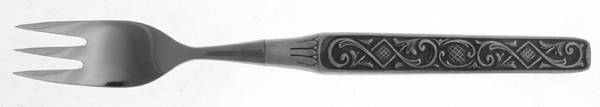 Rosemaling (Pewter) Individual Salad Fork