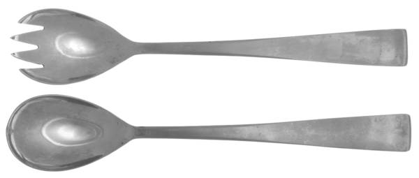 Cora (Stainless, Holland) Solid Oversized Serving Salad Set