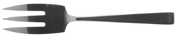 Cora (Stainless, Holland) Small Solid Cold Meat Serving Fork