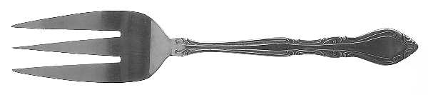 Auberge (Stainless) Medium Solid Cold Meat Serving Fork