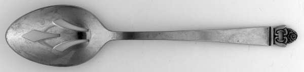 Danish Rose (Stainless) Pierced Tablespoon (Serving Spoon)