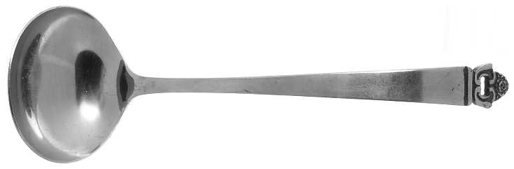 Danish Rose (Stainless) Solid Gravy Ladle