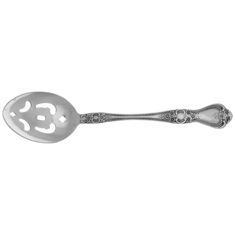 Precious Rose (Stainless) Pierced Tablespoon (Serving Spoon)
