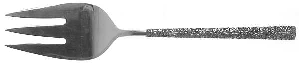 SRB147 (STAINLESS) Medium Solid Cold Meat Serving Fork