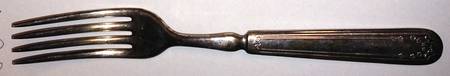 Conant (Silverplate, 1915) Indented Solid Handled Fork