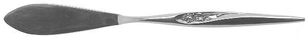 Gentle Rose (Stainless) Flat Handle Master Butter Knife