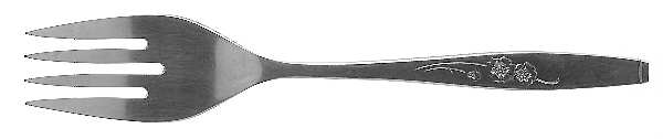 Fancy Free (Stainless) Medium Solid Cold Meat Serving Fork