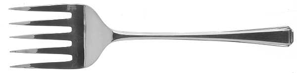Harley (Silverplate) Medium Solid Cold Meat Serving Fork