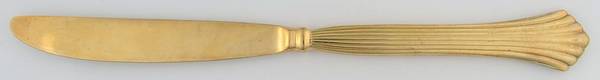 Pavilion (Gold Electroplate) Modern Solid Knife