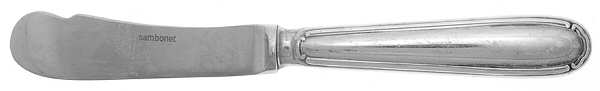 Baroque (Silverplate on Nickel) Butter Spreader Hollow Hdl-Paddle/Stainless Blade