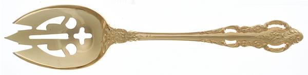 Golden Lady Joanne (Gold Electroplate) Pierced Tablespoon (Serving Spoon)