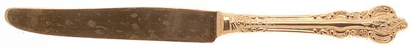 Golden Lady Joanne (Gold Electroplate) New French Hollow Knife