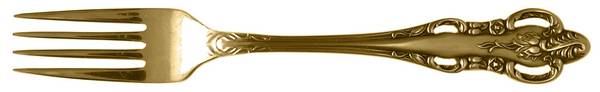 Golden Lady Joanne (Gold Electroplate) Fork