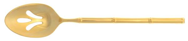 Tiburon Gold (Gold Electroplate) Pierced Tablespoon (Serving Spoon)